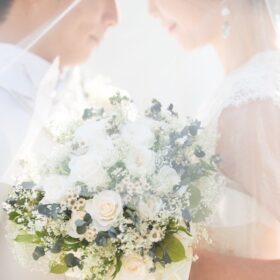 結婚式当日の新郎新婦